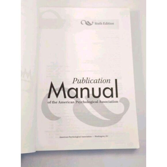 Nursing Book Publication Manual of the American Psychological Association Book - Picture 5 of 12